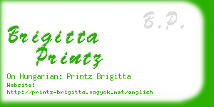 brigitta printz business card